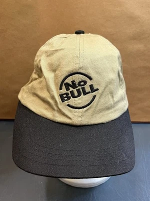 Vintage Sem Touro Winston Cigarros Bronzeado Preto Fivela Strapback Chapéu Pai Anunciar - Imagem 1 de 4