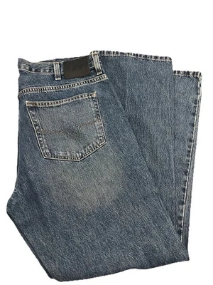 Pantalones de mezclilla Harley Davidson corte bota para hombre talla 38 x 30 azul - pequeño agujero bolsillo trasero Foto 1 de 4