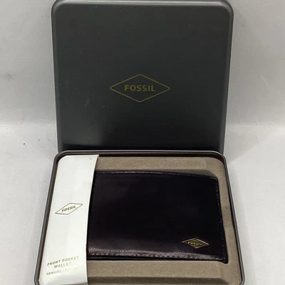 Fossil Genuine Leather Ryan RFID Bifold Wallet in Black [New in Box] (F1)NS#8827 - image 1 of 4