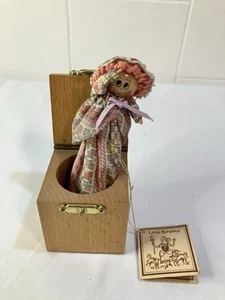 Ann Fuller Designs Little Bo Peep Pop-Up Doll Wooden Box Dollhouse Mini 1:12 - Picture 1 of 6