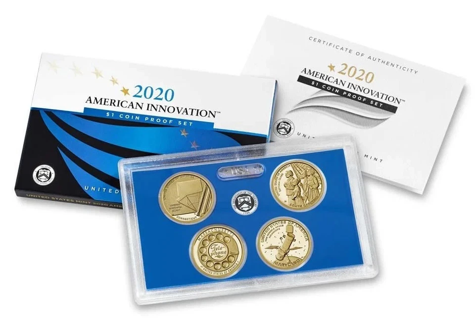 2020 American Innovation $1 Coin Proof Set W/ CoA And Box (20GA) - Image 1 of 1