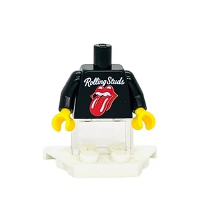 Custom Rolling Studs Torso Rock Band UV Printed Minifigure Made From Lego Bricks - Picture 1 of 1
