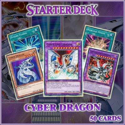 CYBER DRAGON ZANE STARTER DECK 50 | Chimeratech End Poly Duelist Kingdom YuGiOh - Image 1 of 2
