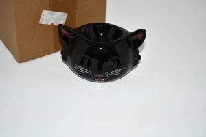 Vesici Vintage Black Cat Halloween Lantern – Ceramic Candle Burner, Spooky Gothi - Picture 1 of 4