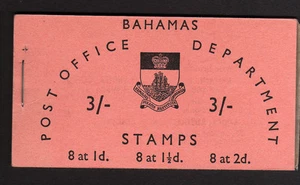 BAHAMAS 1965 3/- COMPLETE BOOKLET SB4 WITH INVERTED PANES. - Picture 1 of 1