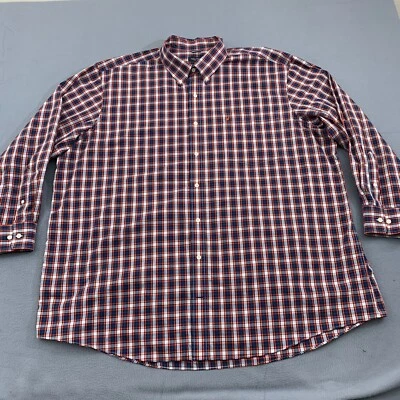 Nautica Button Down Shirt Mens Size 4x XXXXL Big Tall Wrinkle Resistant Plaid - Image 1 of 4