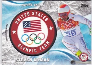 2018 Topps USA Olympics Commemorative Insignia Steven Nyman #39/99 - Picture 1 of 2