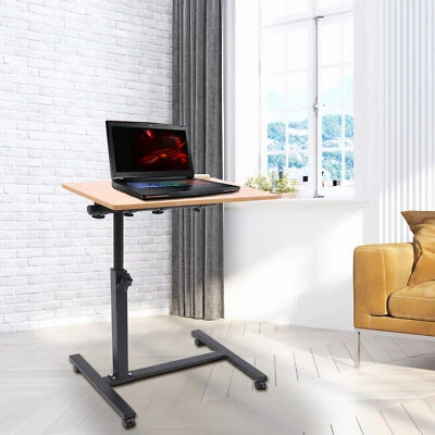 Laptop Desk Angle, Height Adjustable Rolling Cart Over Bed Hospital Table Stand - Image 1 of 4