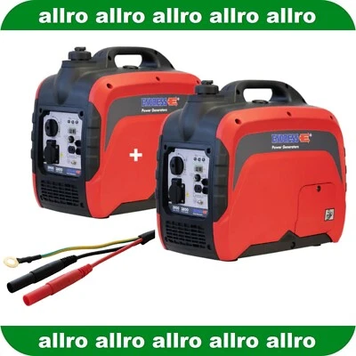 2 STÜCK ENDRESS Inverter Stromerzeuger ESE2100i Silent 110008 + Verbindungskabel - Bild 1 von 2