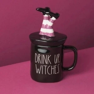 Rae Dunn | Keramik Trinkbecher Hexen mit figürlichem Deckel Neu mit Etikett - Bild 1 von 2