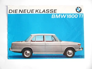Prospekt Brochüre Infoblatt BMW 1800 Ti, Ausgabe 9/1963 Sales Leaflet - Picture 1 of 1