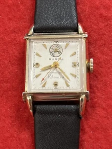 1940's Men's Buren Grand Prix 17j Swiss Rotowind Power Reserve Wristwatch-Runs G - Picture 1 of 13