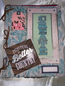 Art Journal Book Multi medium pages ideas stickers and more 9" x 11" - Picture 1 of 6