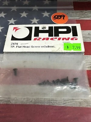 HPI RACING Z576 TP FLATHEAD SCREW M3 X 8MM X 10pc. - Image 1 of 3