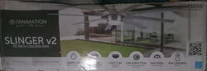 Fanimation Studio Collection Slinger V2 72" Ceiling Fan SILVER - Picture 1 of 9