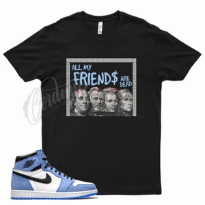 Camiseta Black FRIENDS para J1 1 High OG Blanca Universidad Polvo Azul UNC WMNS - Imagen 1 de 3
