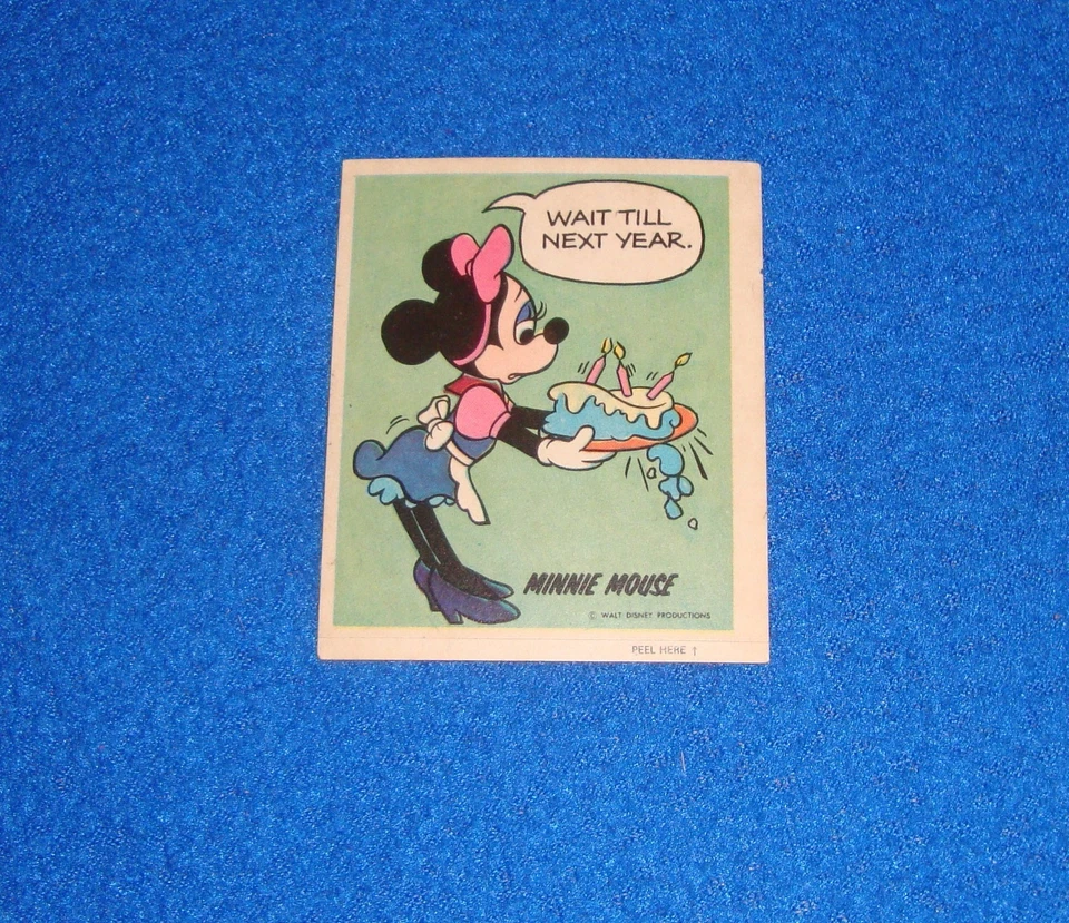 Pegatina vintage de Disney Minnie Mouse sin usar Foto 1 de 1