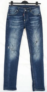 Dsquared2 Blue Skinny Fit Stretchy Ripped Distressed Jeans W30 L31 - Bild 1 von 11