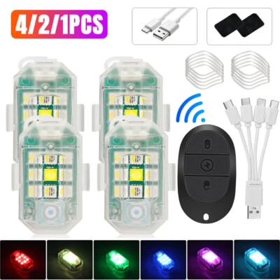 High Brightness Wireless LED Strobe Light 7 Colors Rechargeable Flashing Lights - Image 1 of 4