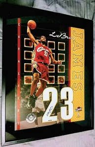 UPPER DECK LEBRON JAMES AUTOGRAPHED 2003 NUMBERS PIECE JERSEY #2 UDA COA FRAMED - Picture 1 of 14