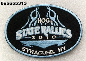 ⭐2010 SYRACUSE NEW YORK HARLEY DAVIDSON OWNERS GROUP STATE HOG RALLY PATCH - Picture 1 of 1