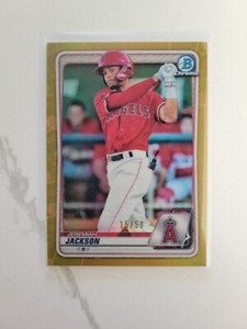 2020 Bowman Chrome Prospects Jeremiah Jackson #BCP-244 GOLD REFRACTOR 15/50