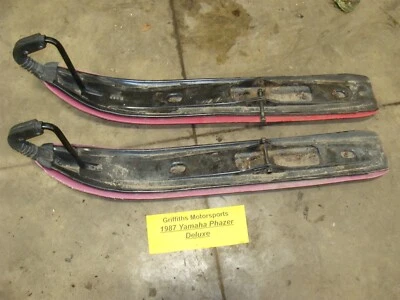 87 YAMAHA PHAZER DELUXE PZ480E OEM 金属滑雪皮硬质合金前橡胶环湾 — 第 1/4 张图片