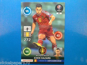 Panini Adrenalyn Road to Euro 2016 n.325 Game Changer Hazard Belgique - Imagen 1 de 1