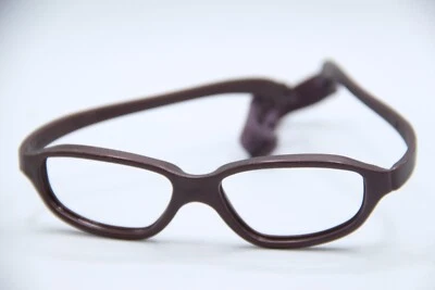 NEW MIRAFLEX NICKI 48 BROWN AUTHENTIC DESIGNER FRAMES EYEGLASSES 48-16 - Image 1 of 3