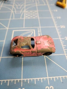 Vintage Tootsietoy CHEETAH Pink Color #5 Diecast Metal Tootsie Toy Race Car C1 - Picture 1 of 5