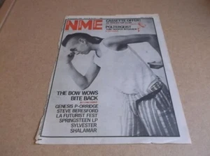 Bowwowwow 1982 Full Page (12" X 16") UK NME Front Cover - Imagen 1 de 1