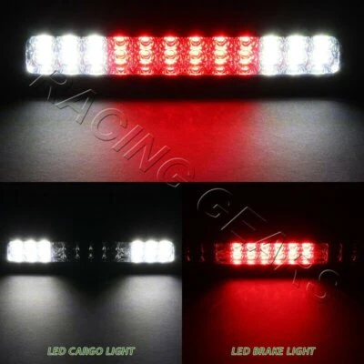 FIT 1994-2001 DODGE RAM 1500 2500 3500 BLACK/SMOKE THIRD 24-LED BRAKE TAIL LIGHT Foto 1 de 4