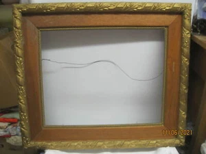 Antique large carved Wood Frame gold gilding - Picture 1 of 6