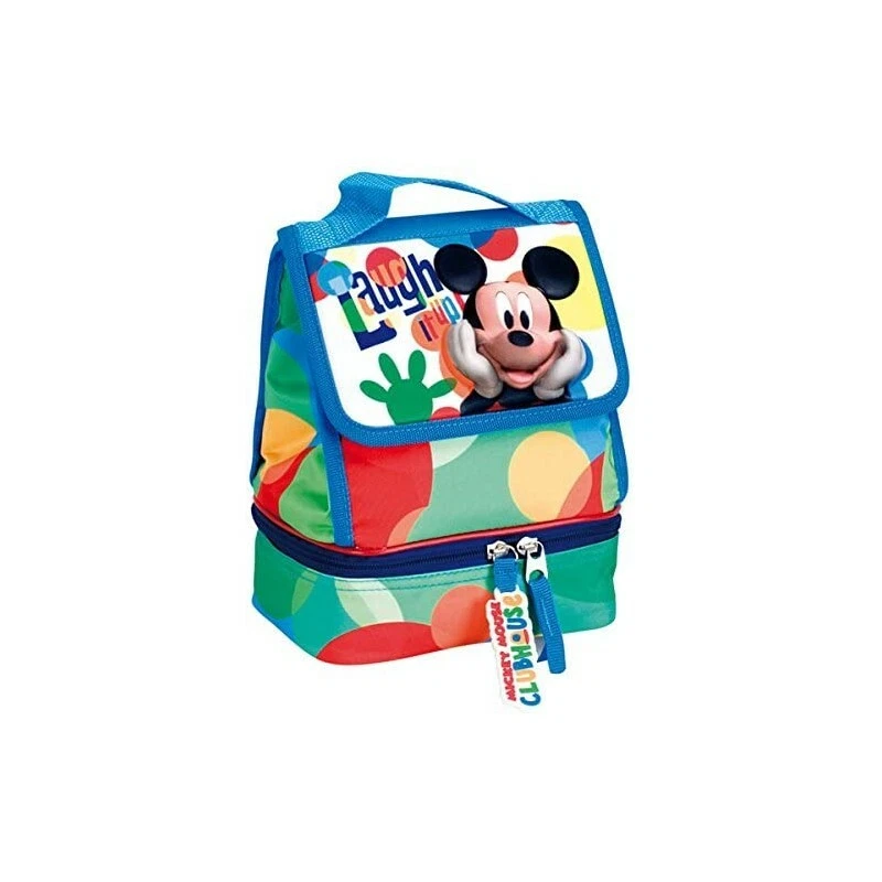 Disney Mickey Panier Porte Casse-Croûte Déjeuner Asile École Maternelle CM 23 - Photo 1/1
