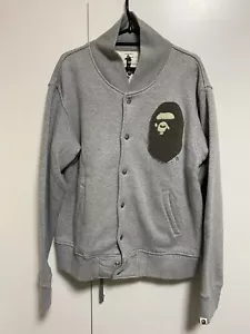 Chaqueta Universitaria A BATHING APE BAPE APE HEAD Parche Sudor Talla M De Colección Era Nigo - Imagen 1 de 16