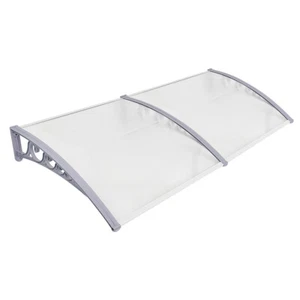 Marquesina para puerta de casa toldo ventana marquesina puerta de entrada marquesina atril gris claro - Imagen 1 de 31