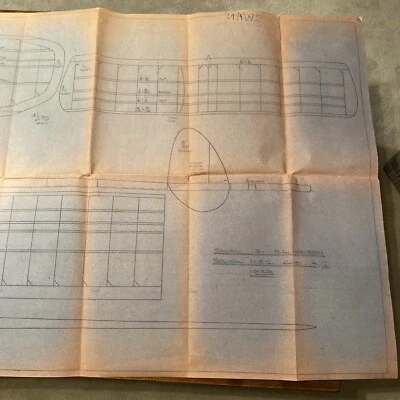 Aeromodeller Plans SWAN M L Hanson 1953 Free flight Modelling - Image 1 of 4
