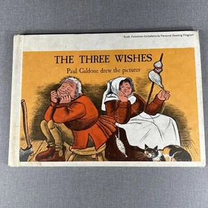 The Three Wishes by Paul Galdone 1961 Vintage Hardcover Book - Foto 1 di 8
