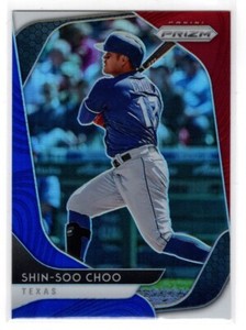 SHIN-SOO CHOO  RANGERS  2020 PANINI PRIZM #6 - RED/WHITE/BLUE
