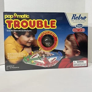 Trouble Pop O Matic Board Game Retro Series 1986 Edition Hasbro 2015 NEW SEALED - Picture 1 of 5