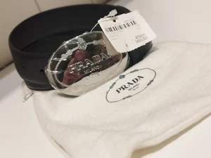 Prada Herrengürtel Größe 85 cm schwarz neu Original - Bild 1 von 7