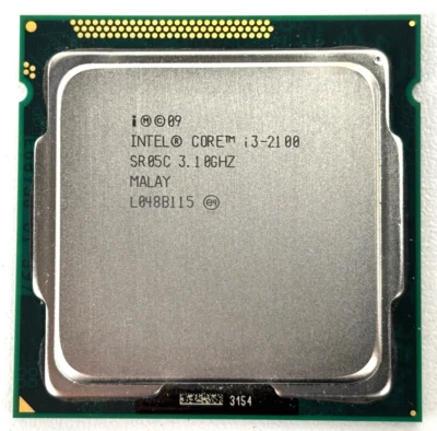 Intel® Core™ i3-2100 3.1GHz 3MB LGA1155 Processor Desktop CPU SR05C - Image 1 of 3