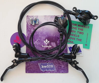 Formula - Cura E Brake set Glossy Black EBike/E-Bike speedlock front+rear 84-155 - Image 1 of 4