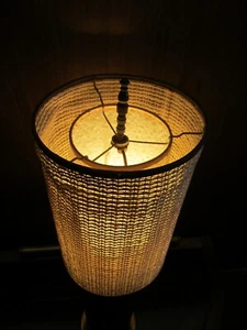 RARE VINTAGE 1950 MID-CENTURY DANISH MODERN HEAVY SOLID WOOD BASE TABLE LAMP 24" - Picture 1 of 23
