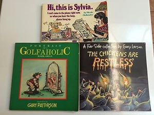 3 Books Hi this is Sylvia The Far Gary Larson Side Golfaholic Mark Oman - Bild 1 von 11