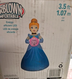 Gemmy 3.5ft Disney's Cinderella w/ Ornament Christmas Inflatable - Picture 1 of 2