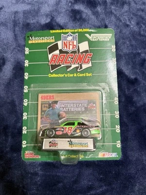 NFL RACING COLLECTORS CAR & Card Set #18 Vintage - Image 1 of 2