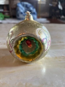 Vintage Christmas Ornament Candle Made In Italy Shiny Indent Unburned - Picture 1 of 9