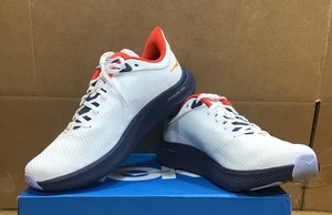 Hoka One One Solimar White Navy Running Shoes Mens 1123074 WTNT - Picture 1 of 8