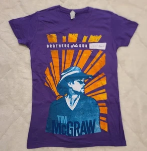 T-shirt Tim McGraw Brothers of the Sun tour 2012 donna S viola grafica tultex - Foto 1 di 12
